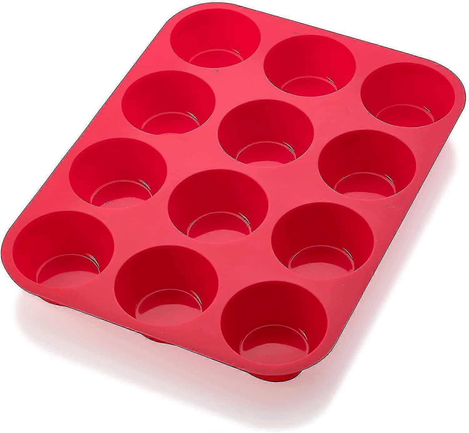 Muffin Pan 12 Cups, Silicone Muffin Pan, Muffin Pans For Baking Non Stick, Muffin Tin Bpa , Large Muffin Pan Dishwasher Safe