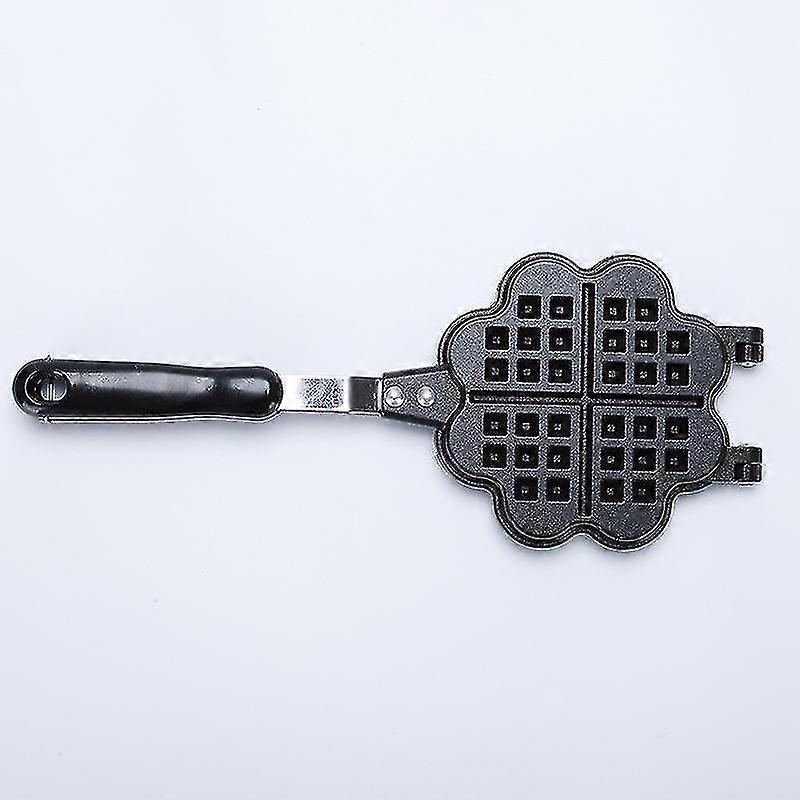 Bazhou Stove Top Waffle Maker, Mini Waffle Iron Heart Shape Waffle Baking Tool Waffle Maker Pan Baking Tool For Kitchen Stovetop Gas With Long Handle