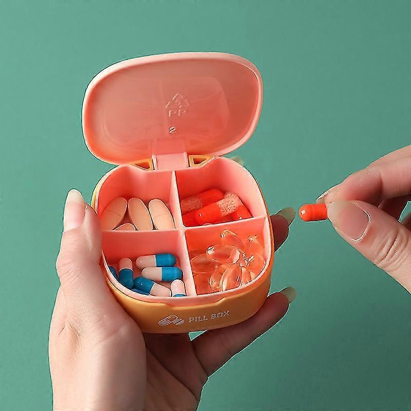 Bote De Rangement De Mdicaments De Haute Qualit, Portable, Joint De Compartiment, Rose