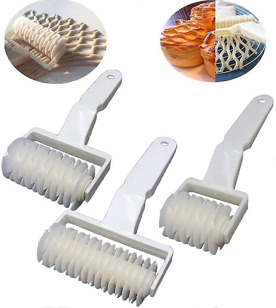 Grid Rolling Pin Grid Roller Lattice Rolling Pin Plastic Rolling Cutter For Cookies Rolling Pin Grid Baking Tool For Fondants Pastries