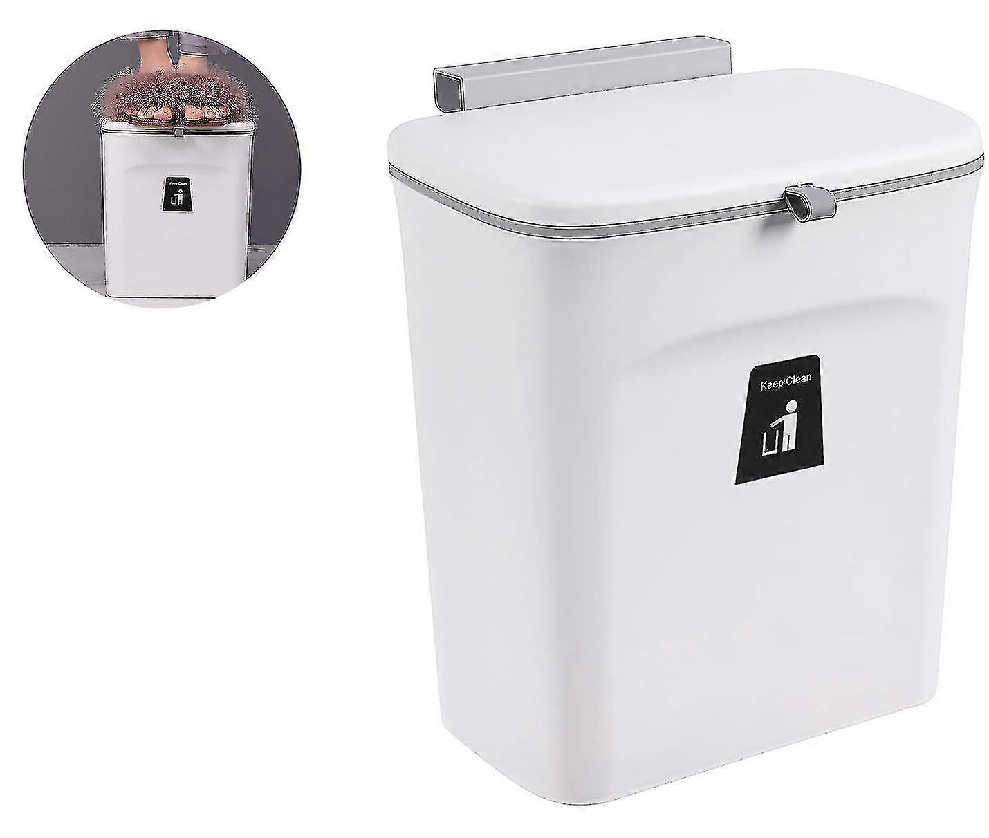 Kitchen Trash Can Hanging Trash Can With Sliding Cover Lid, For Trash Cans, Cupboard Trash Cans, Kitchen Trash Cans, Multi-kitchen Box