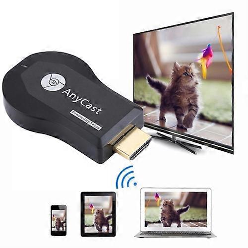 AnyCast M9 Plus Wireless WiFi Display Dongle Receiver Airplay Miracast DLNA 1080P HDMI TV Stick for iPhone, Samsung, and other Android Smartphones