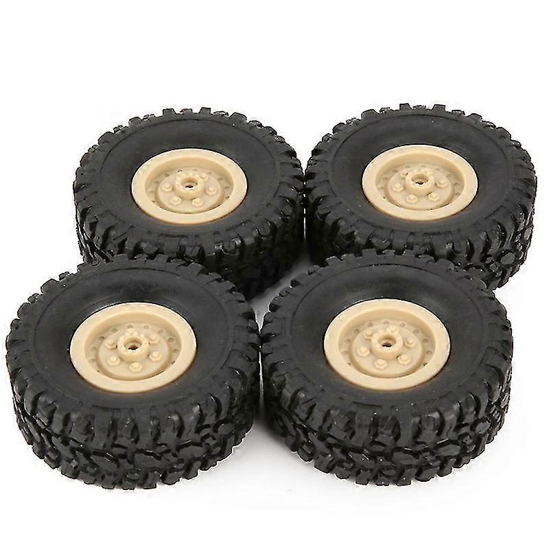 4pcs Gummi Felge Reifen Reifen für Rc 1/16 Klettern Crawler Auto B-1 / b-24 / c-14 / c-24 / b-16 LKW-Modus