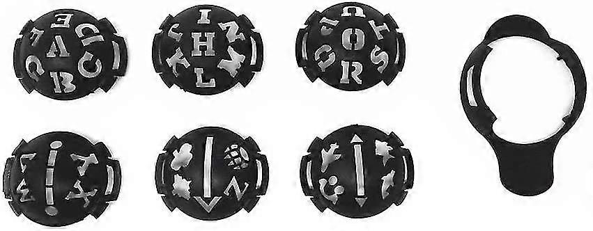 6 In 1 Golf Ball Liner Line Marker Template Drawing Mark Alignment To