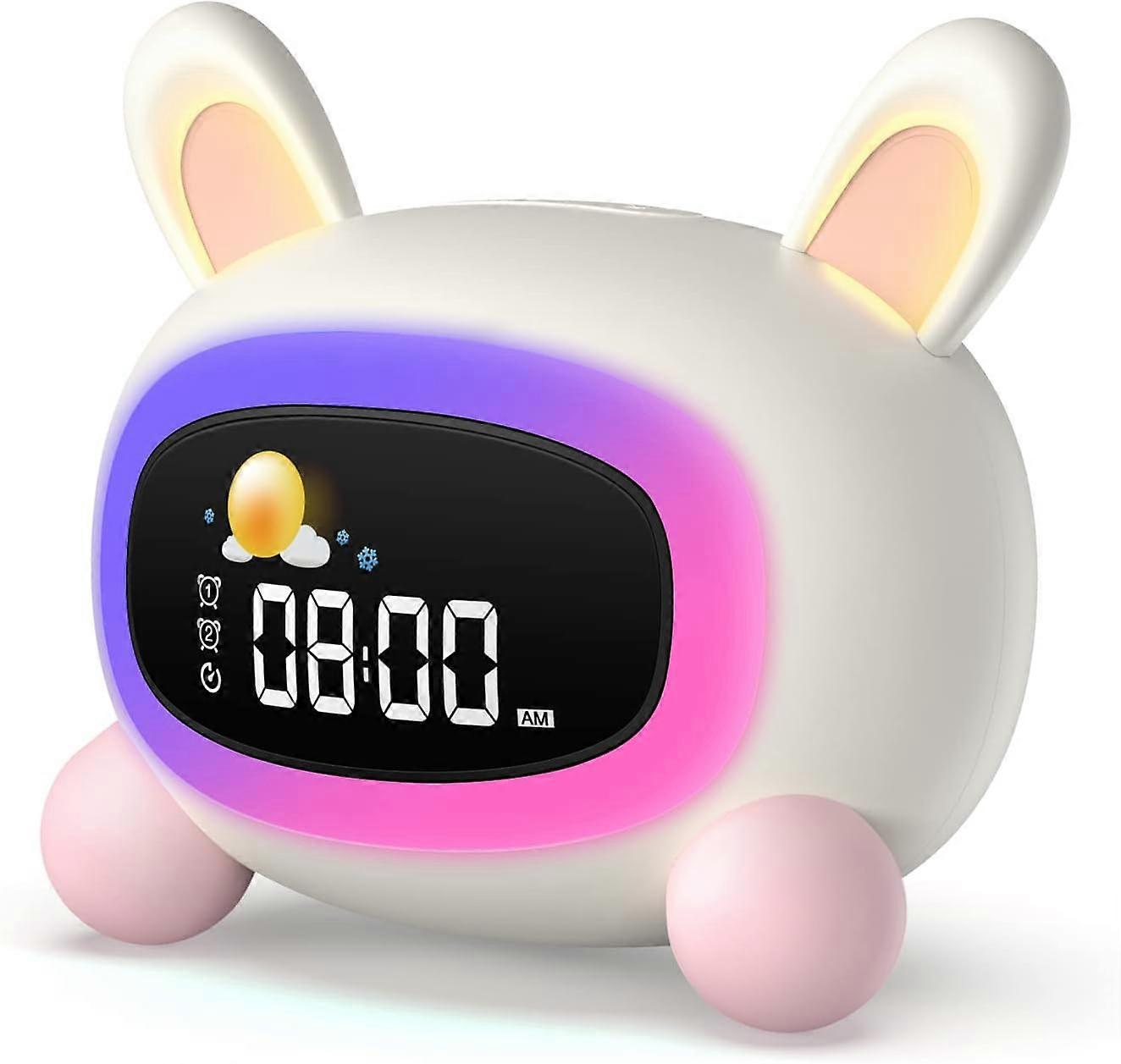 Children's Alarm Clock Educational Day/Night Bright LED Digital L