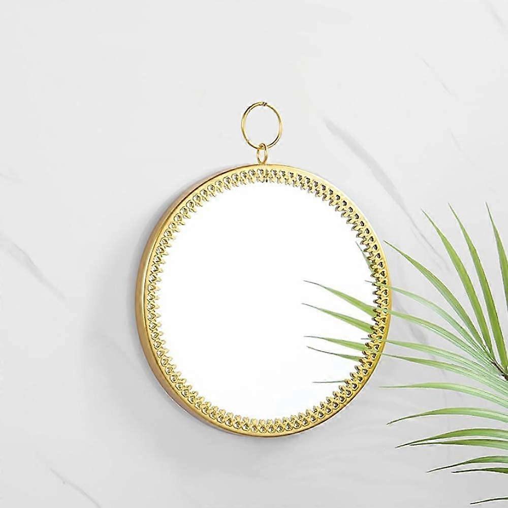 1 Piece Gold Wall Round Mirror