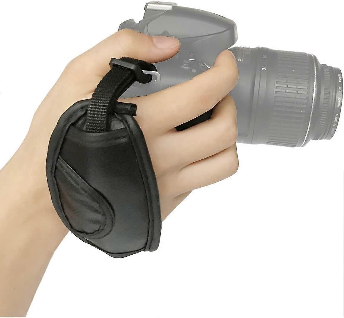 Camera Neck Strap, Soft Vintage Print Camera Strap, Camera Not Included (Grip Black)