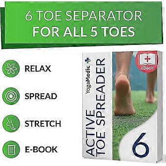 Pedimend Gel Toe Separators For Bunions & Overlapping Toes - Large Size, Pain Relief, Adjustable