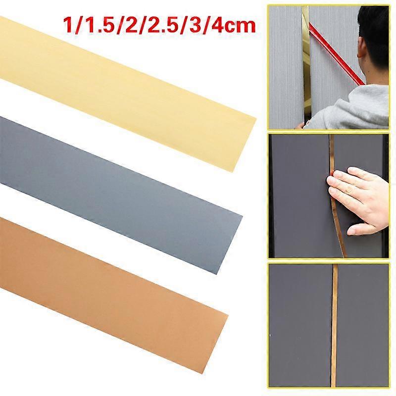 5 Meter Stainless Steel Background Wall Ceiling Edging Strip Flat Decorative Lines Self-adhesive