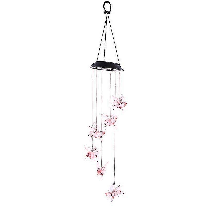 1pc Solar Powered Light Eco-friendly Wind Chime Light Decoration Light