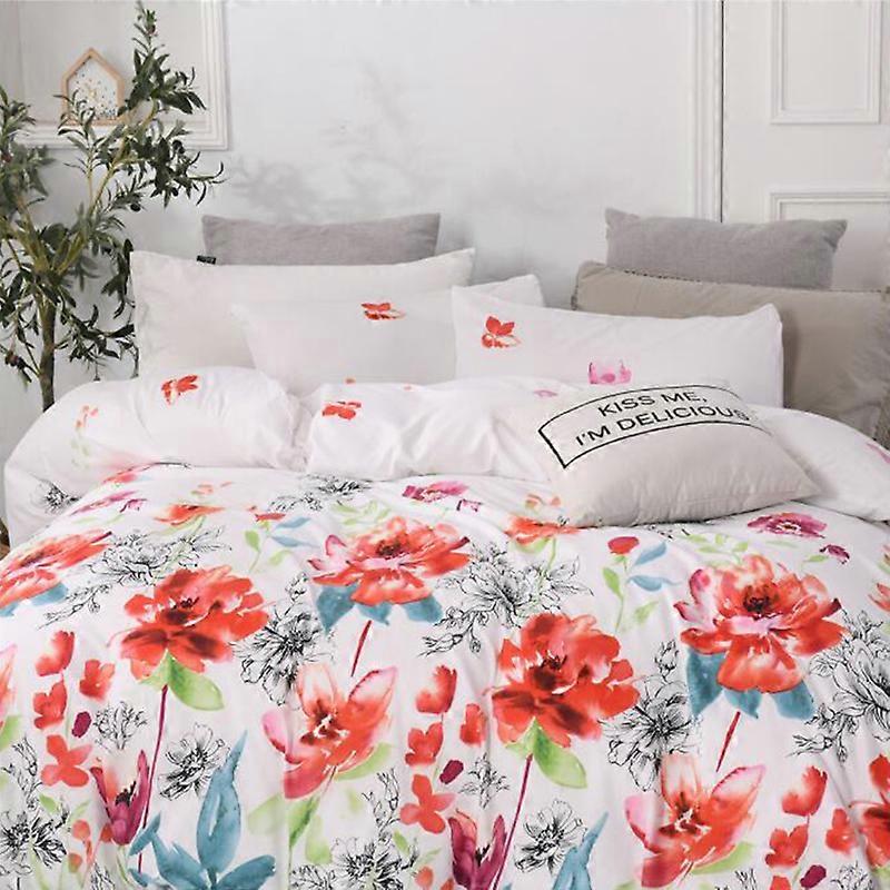 MIMIGO Printed quilt cover Comforter Set Twin 3 Piece Bed Sets Ultra Soft Microfiber Bedding For Bedroom Twin/Queen/king Size Quilt Set with Pillow S