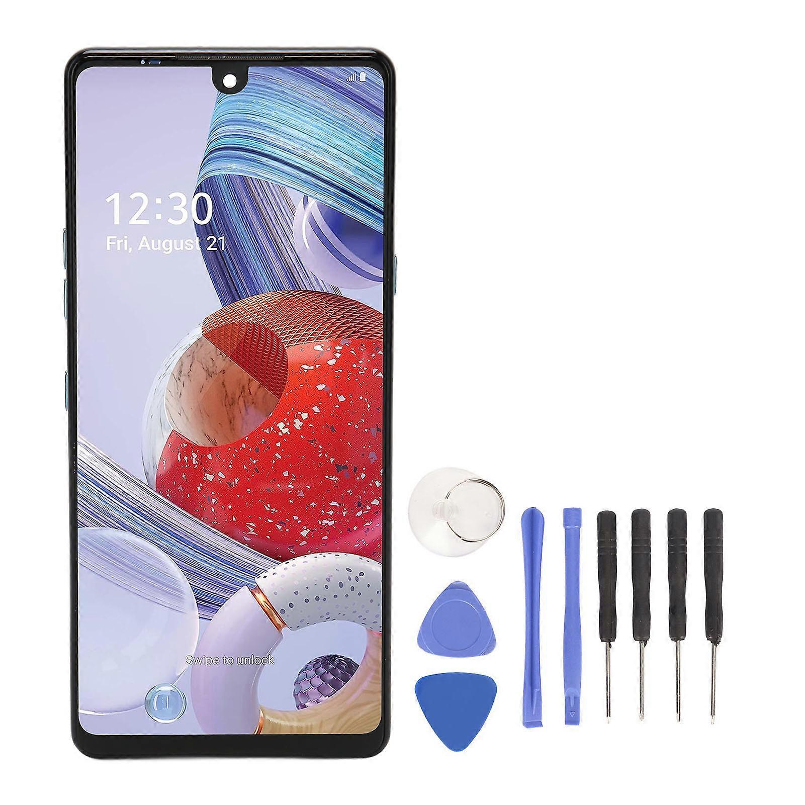 LCD Phone Display Replacement 6.8inch Digitizer Screen Touch Assembly Kit for Stylo 6 Q730 Q730AM Q730TM Q730NMQ 730TM3 Q730MM Blue