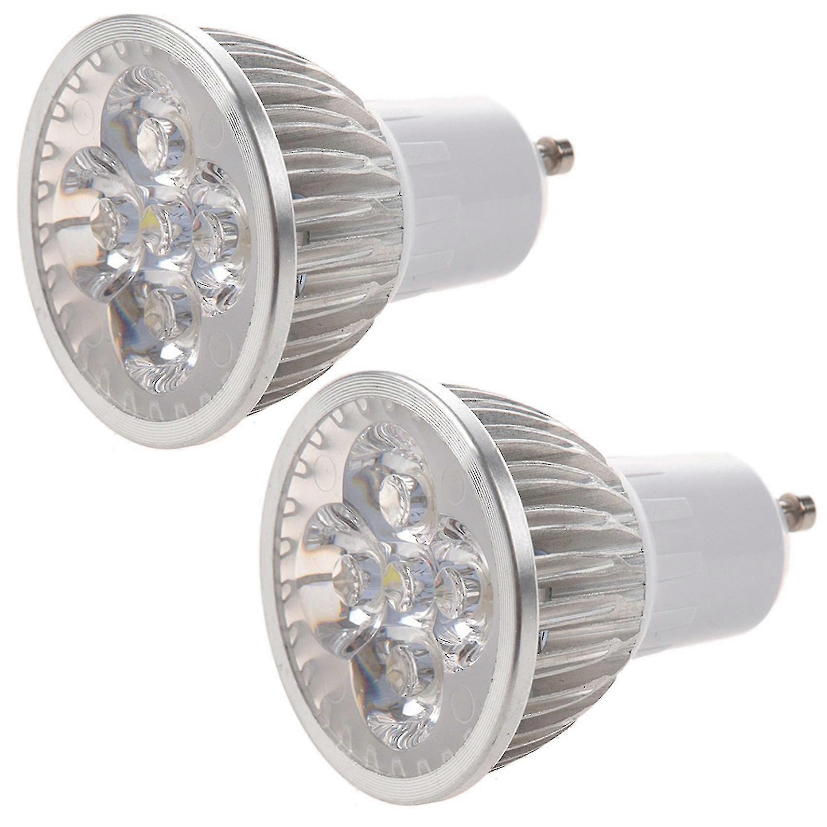 2x 4 Led Light Bulb 4w Cold White 85-265v