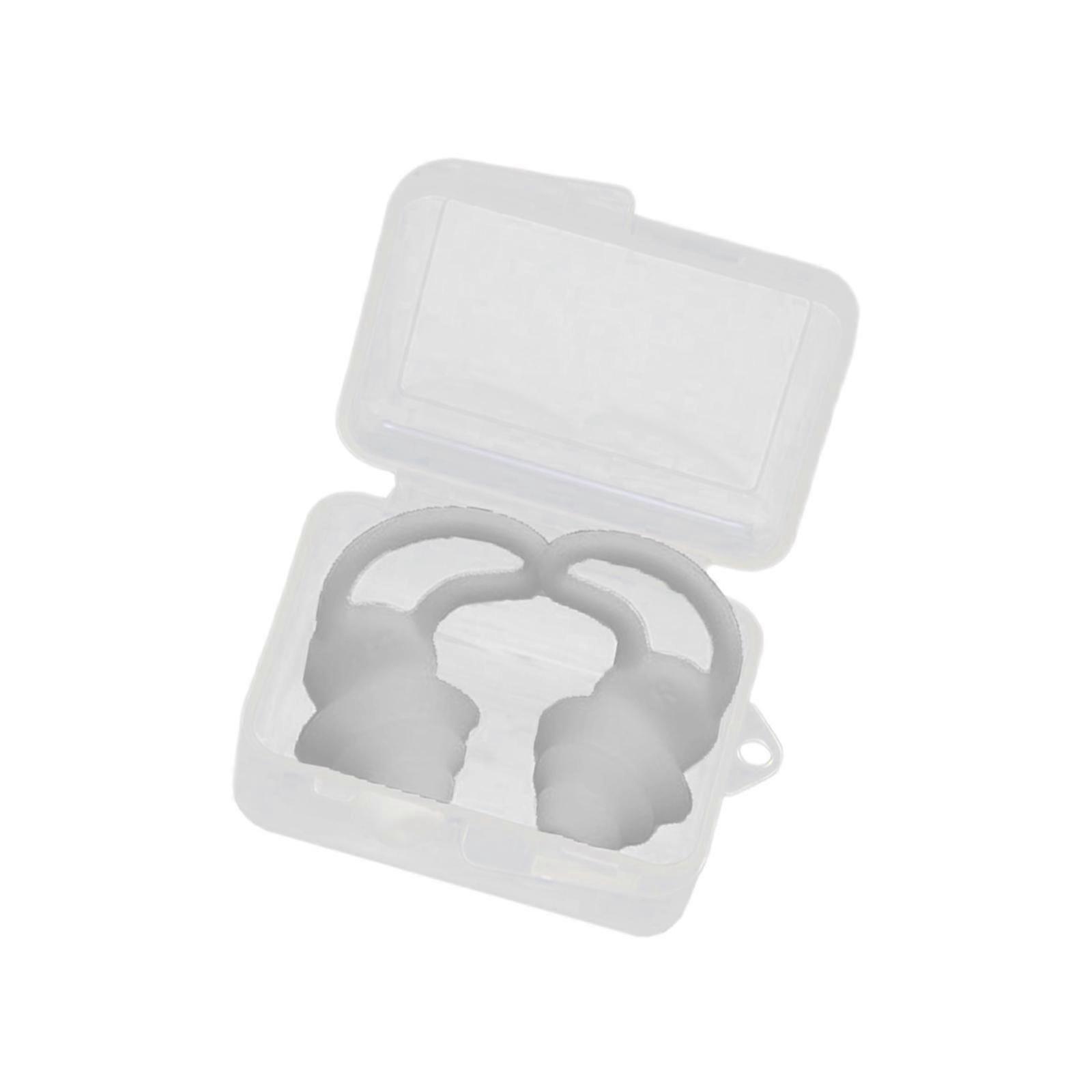 2Pcs Earplugs Soft 40dB Noise Reduction for Concerts Loud Noise Motorcycling Gray