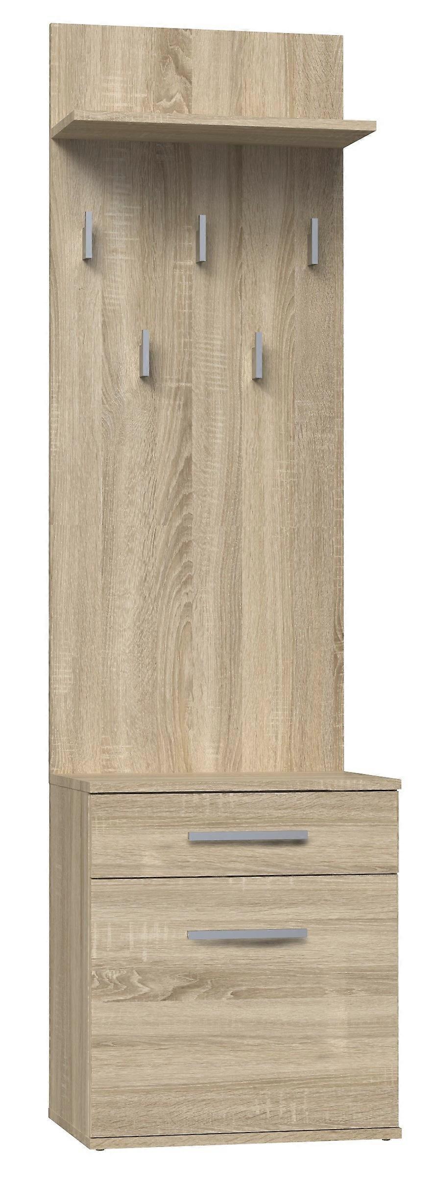 Schuhschrank-Kleiderbügel Duo Sonoma Eiche