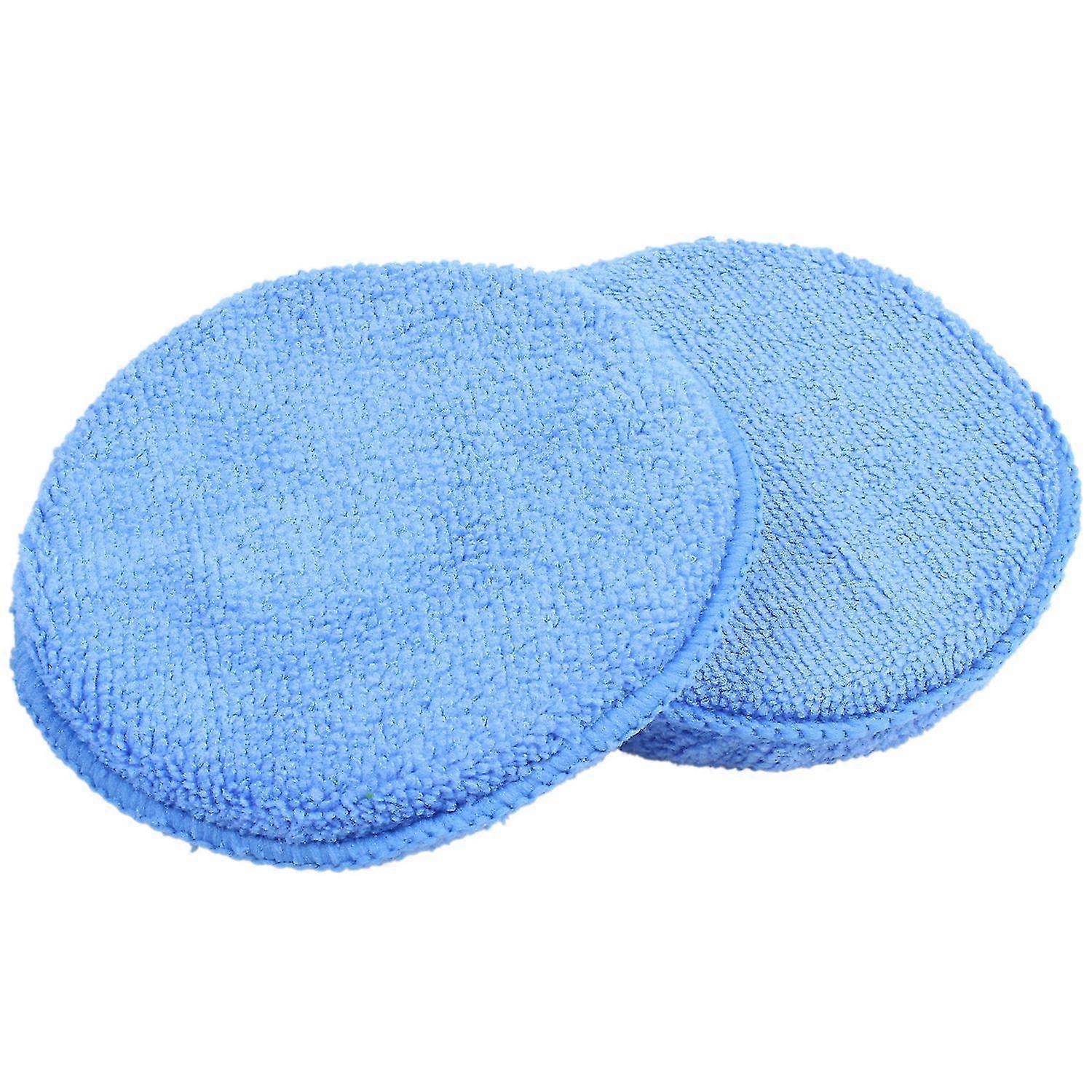 10x Car Waxing Polish Microfiber Foam Sponge Applicator Cleaning Detailing Pads