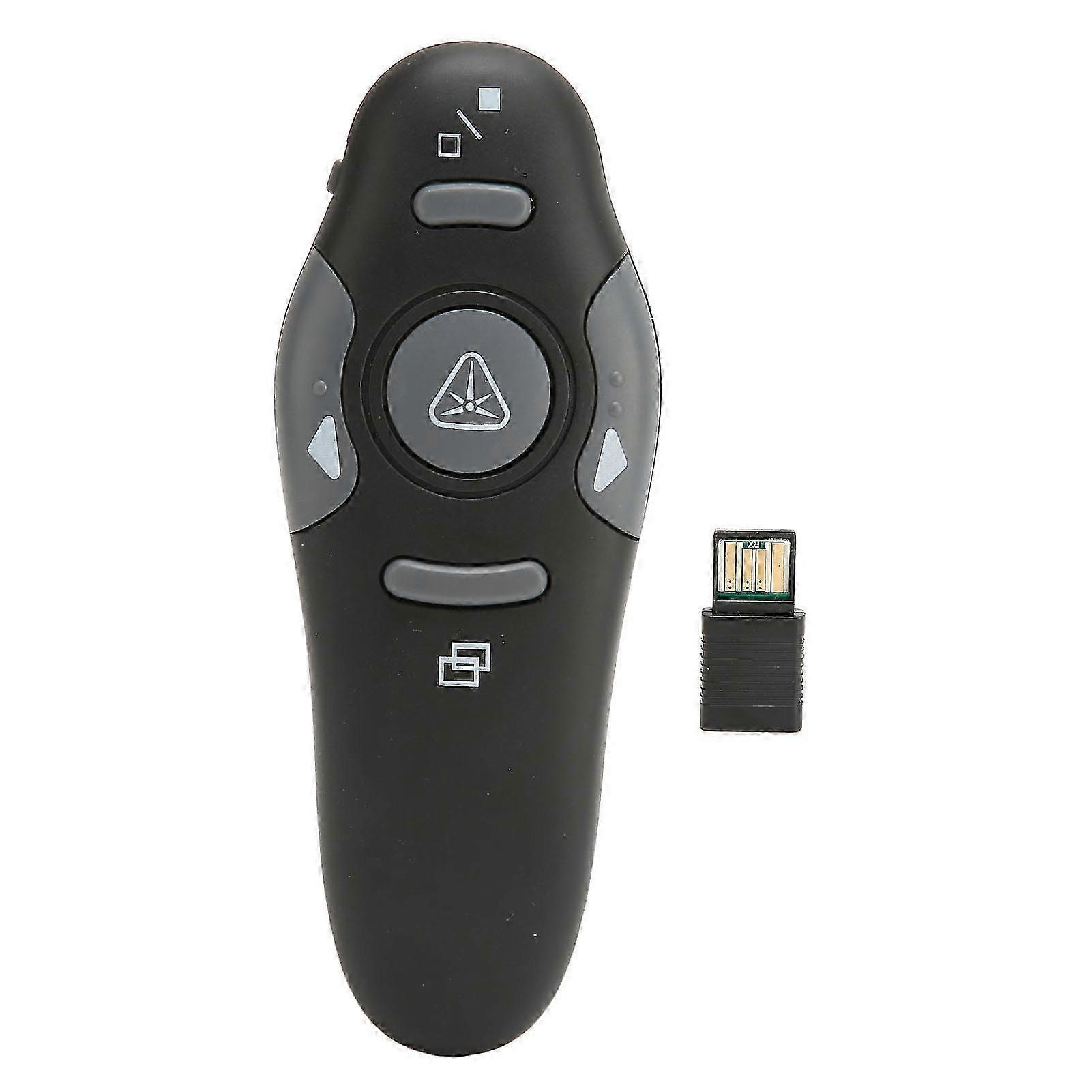 Presentation Clicker 15m Remote Control Distance Ergonomic Portable 2.4GHz Remote Clicker for School Office