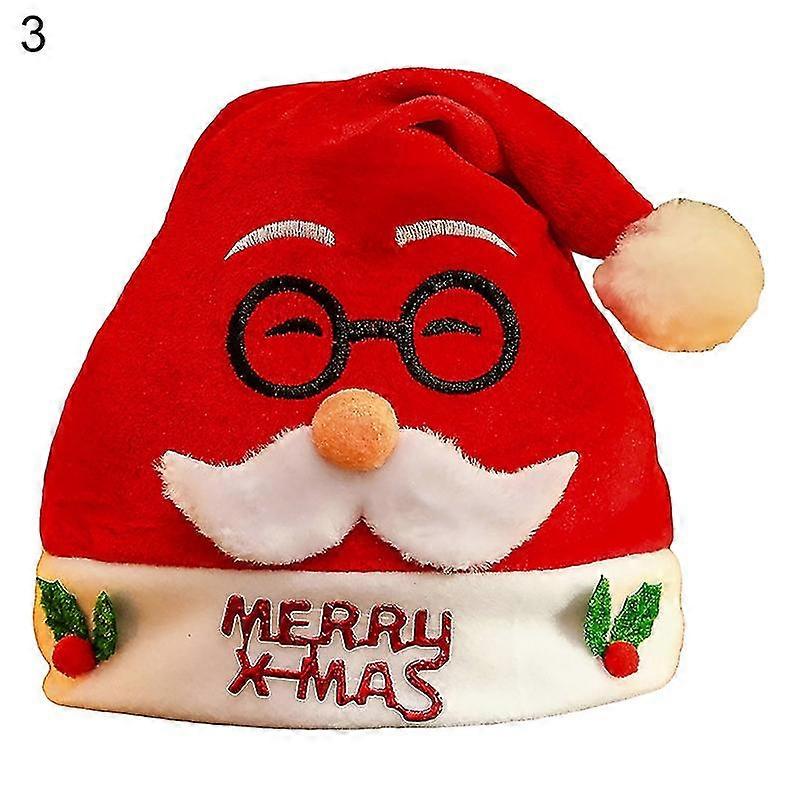 Santa Kids Ball Caps Christmas Hat Santa Plush Ball Adult Kids