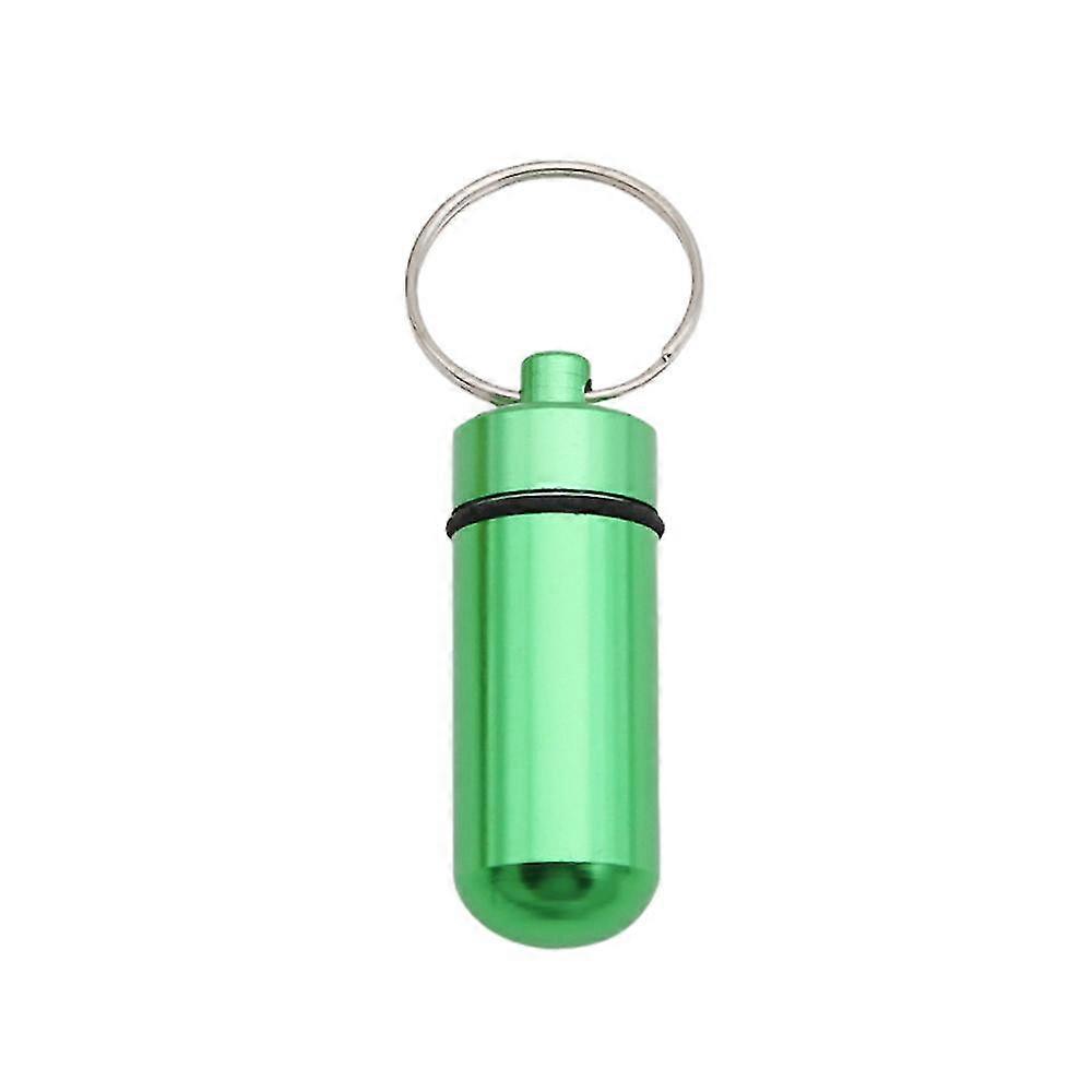 Mini Pill Case With Key Ring Medicine Holder Pocket Pill Box Keychain Capsule Container