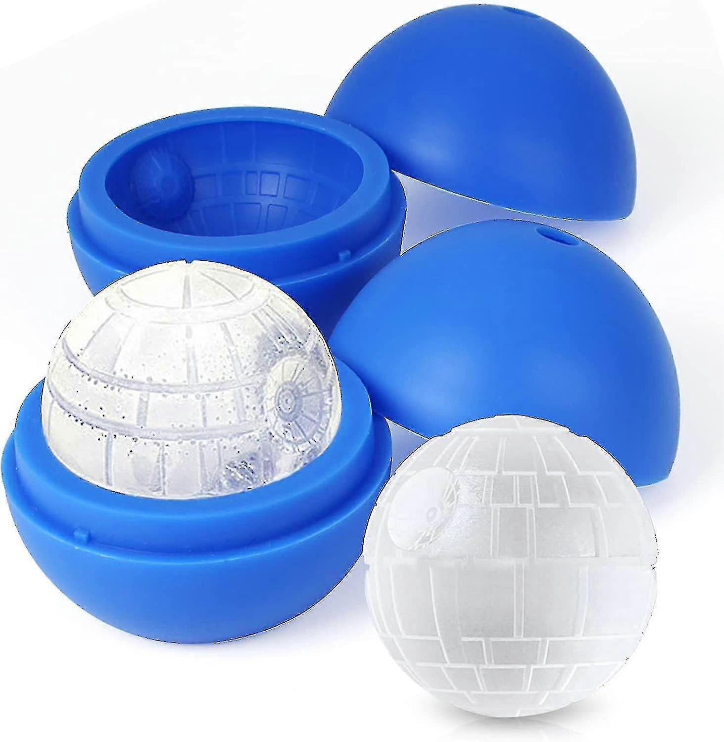 2pcs Silicone Ice Cube Molds Whiskey Ice Ball Molds Planet Ice Cube Molds