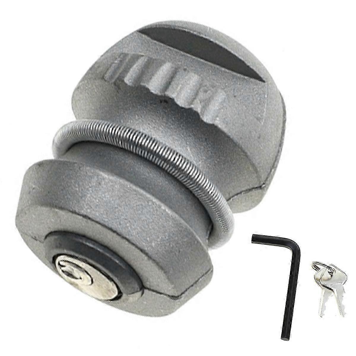 Trailer Caravan Lock Universal Trailer Hitch Lock Coupling Trailer Ball Padlock (silver) (1pcs)