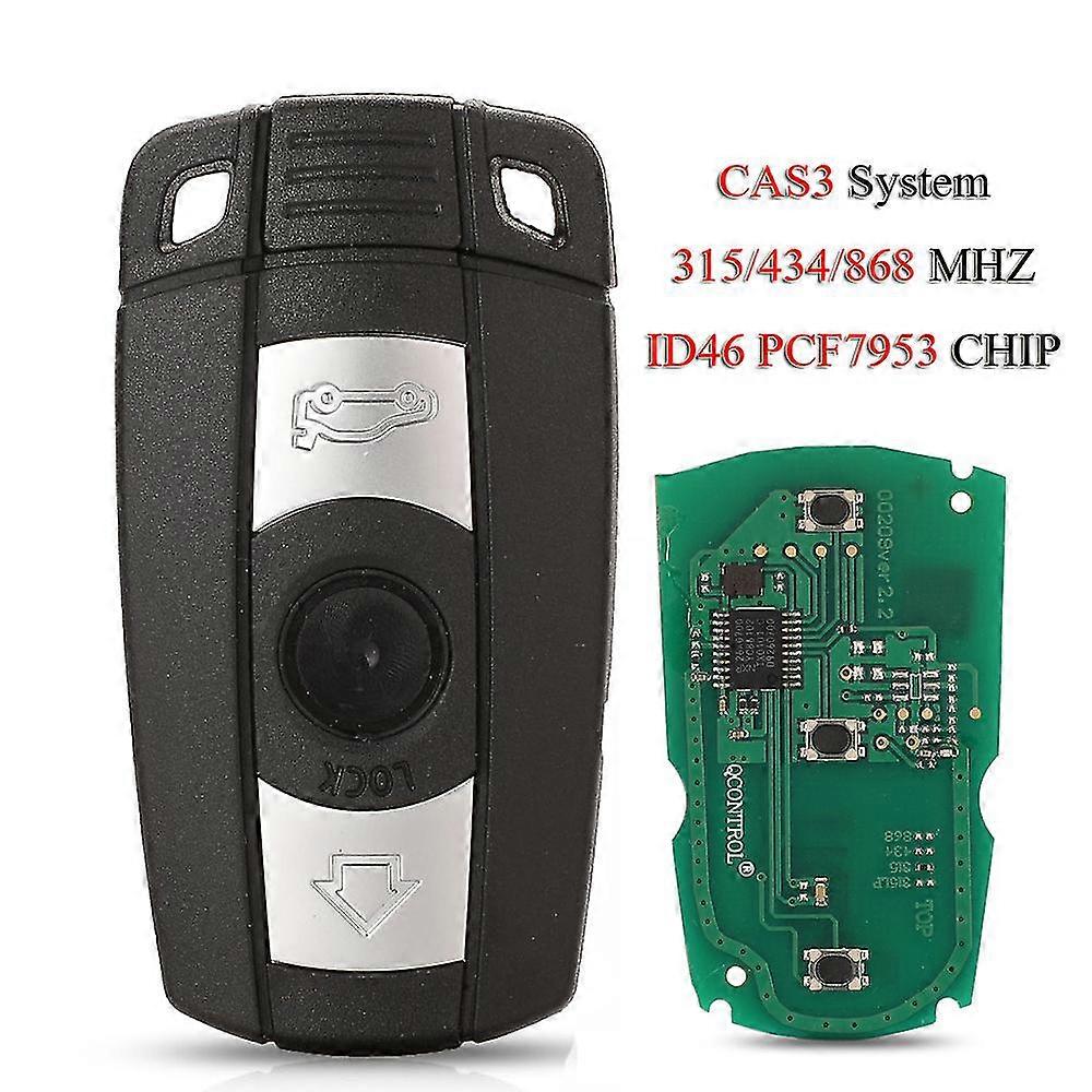 Remote Smart Car Key For Bmw 1/3/5/7 Series Cas3 X5 X6 Z4 315mhz /433/ 868mhz Semi-keyless Control Id46 Pcf7953 Chip