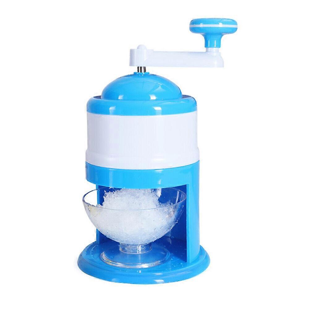 Portable Manual Ice Crusher Block Shaving Machine Snow Cone Shaved Slushie Maker