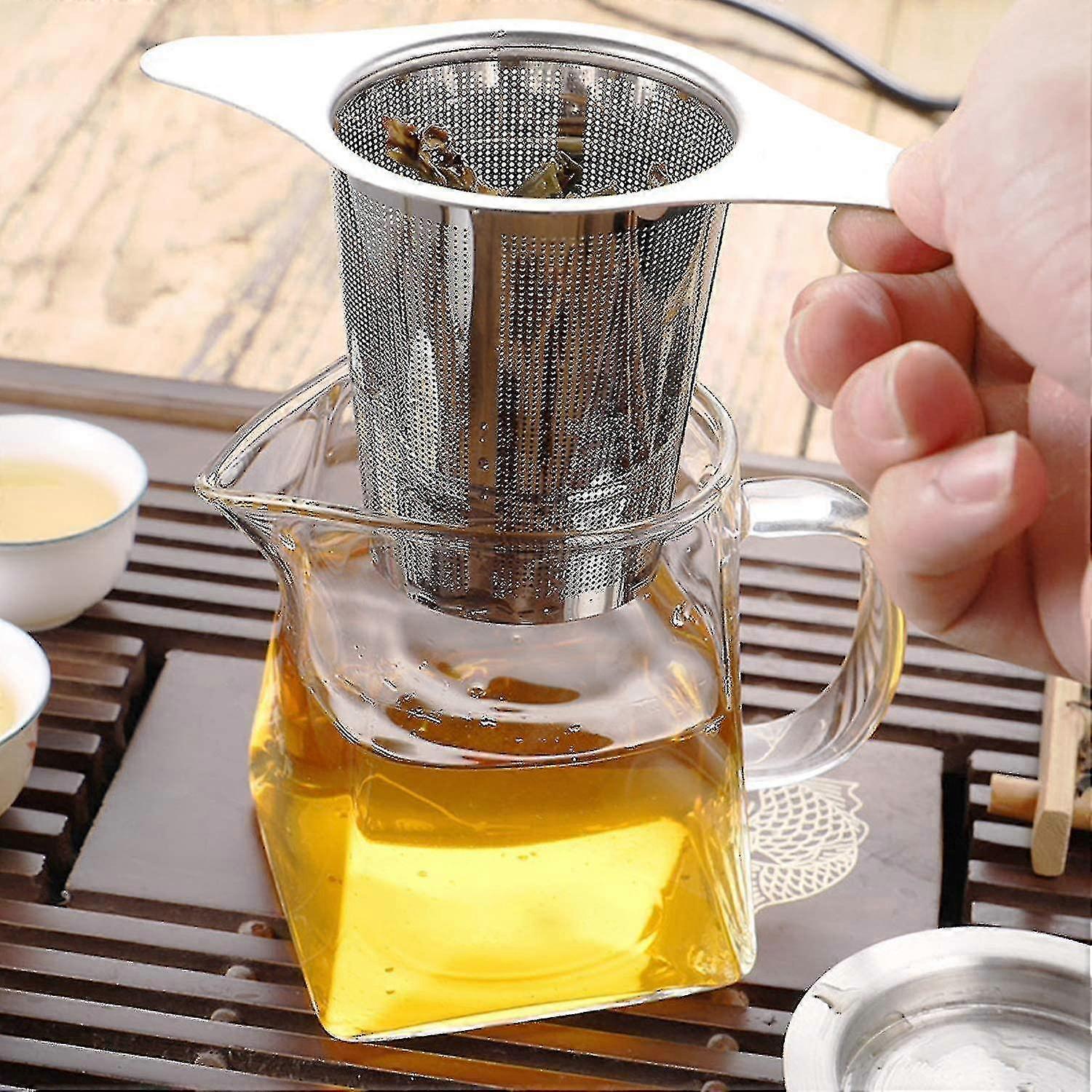 2pcs Tea Filter Fine Hole Stainless Steel Tea Infuser Tea Infuser Strainer
