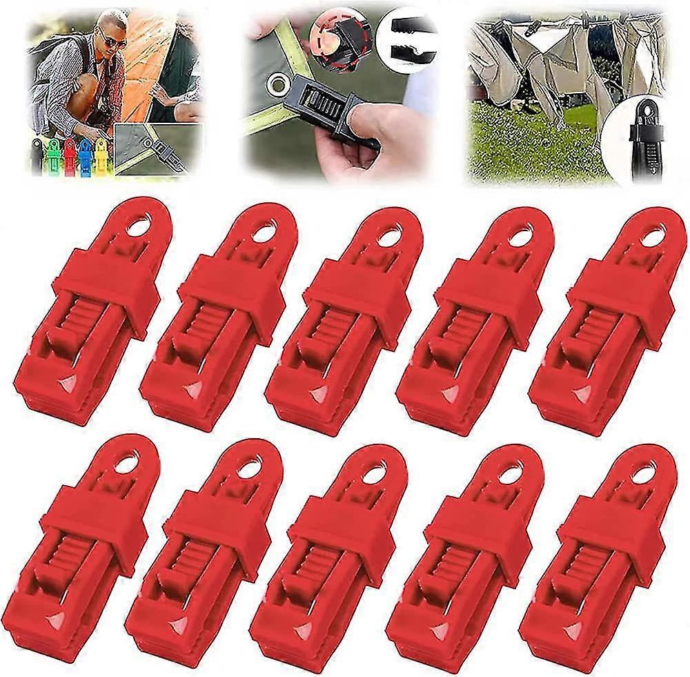 10pcs Adjustable Heavy Duty Latch Handle For Tarp And Shade Cloth, Plastic Clips For Shade Cloth, Reusable Tarp Clips