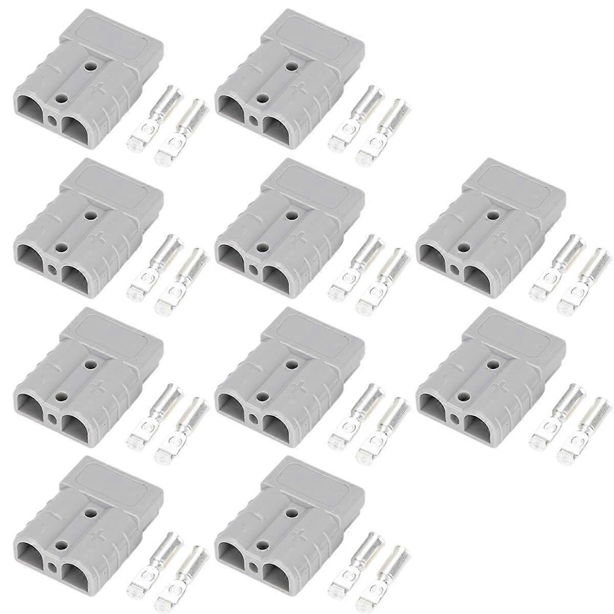 50A High Current Connector for Electric Vehicle Batteries, UPS, Solar Cables, New Energy Plugs Gray