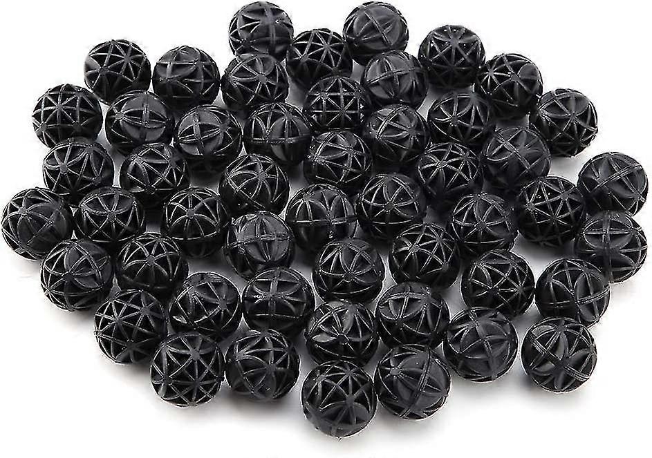 50pc Bio Porous Filter Biochemical Ball Filter Media Material With Cotton(26mm)
