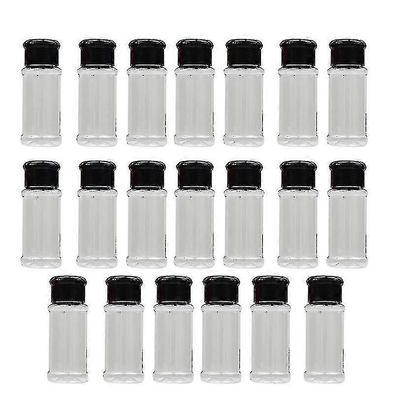 20pcs Plastic Spice Jars, 3.3 Fluid Ounces/100ml Spice Containers