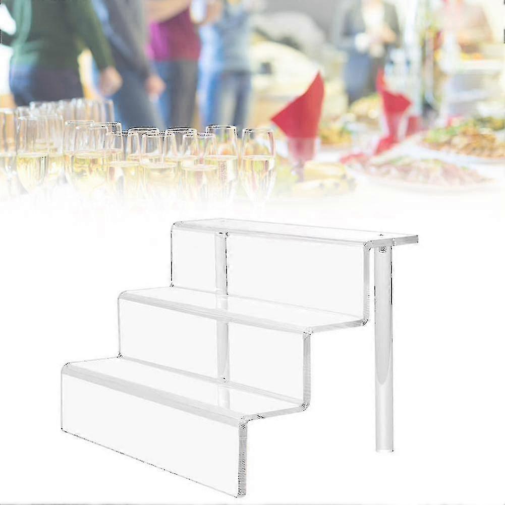 Acrylic Riser Display Shelf For Figures, Cupcakes  Clear|storage Holders & Racks