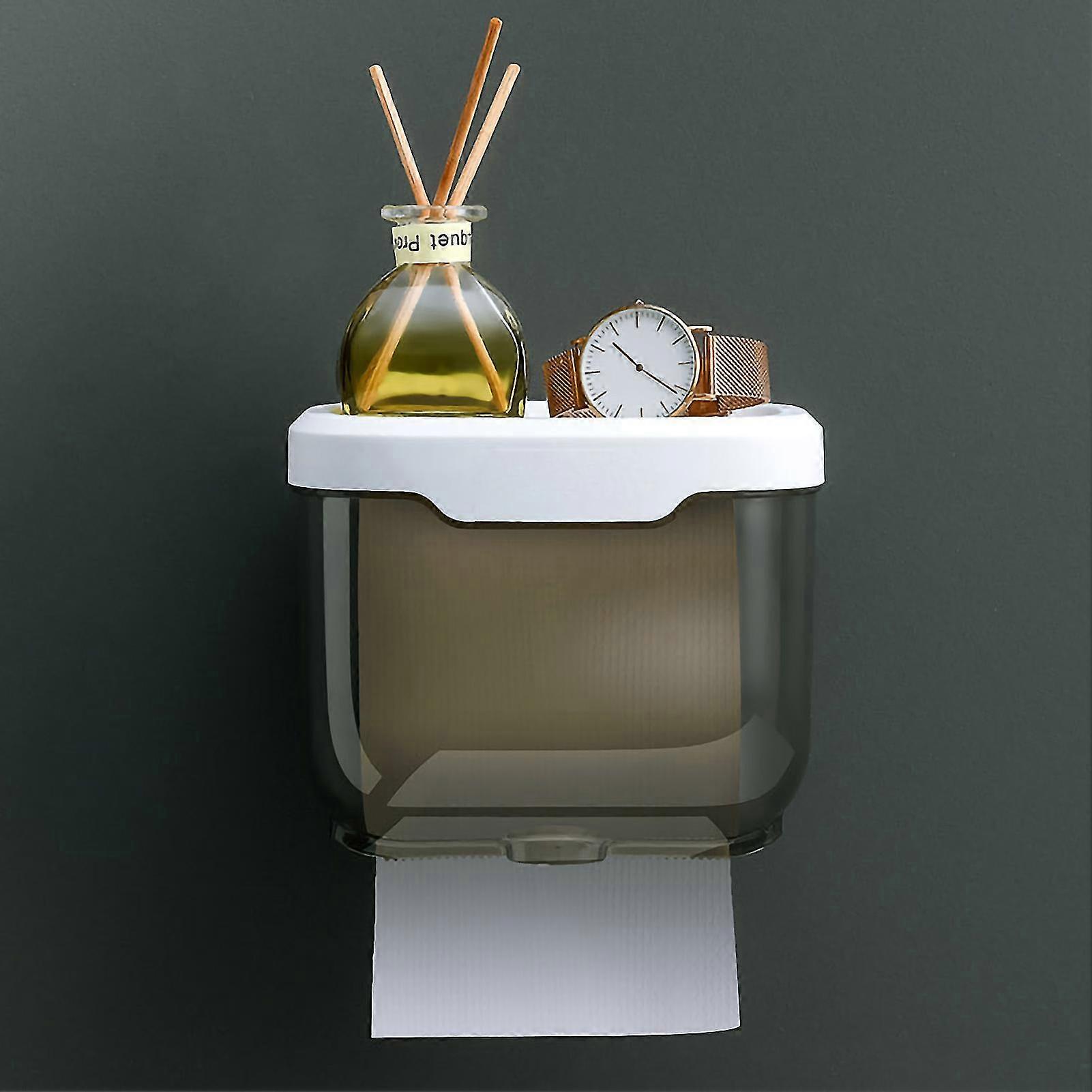Wall Mounted Bathroom Tissue Box - Waterproof, Transparent, Durable and Stylish