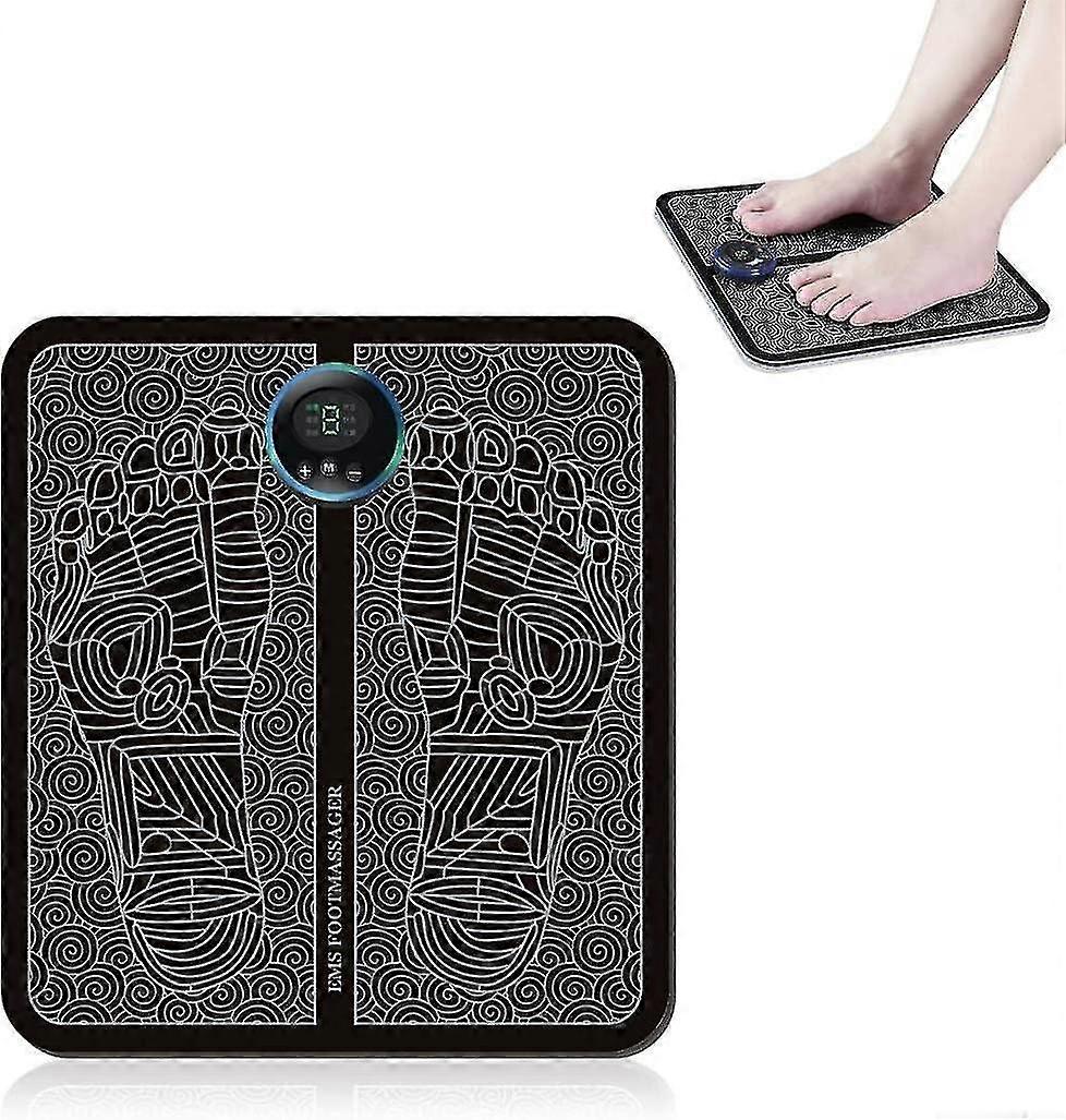 Acupoints Massager Foot Mat, Micro Current Pulse Acupoint Foot Massager Pad Smart Remote Control For Relieve Fatigue-yvan