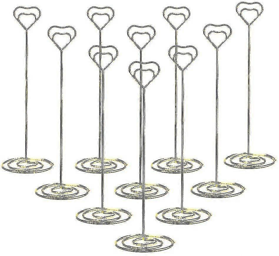 10Pcs 8.6" Tall Place Card Holders Table Number Stand Table Card Holders Table Picture Holder Wire