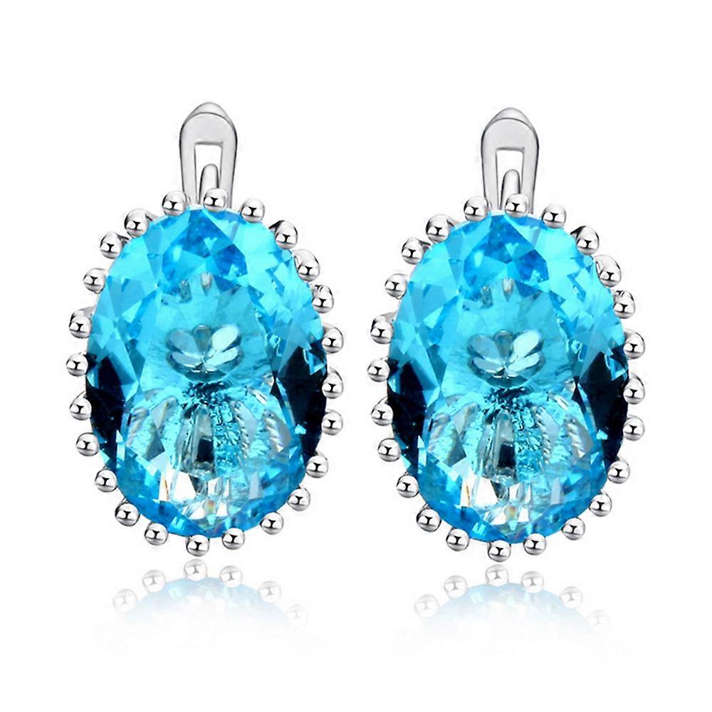 Super Big Blur Zircon Earrings