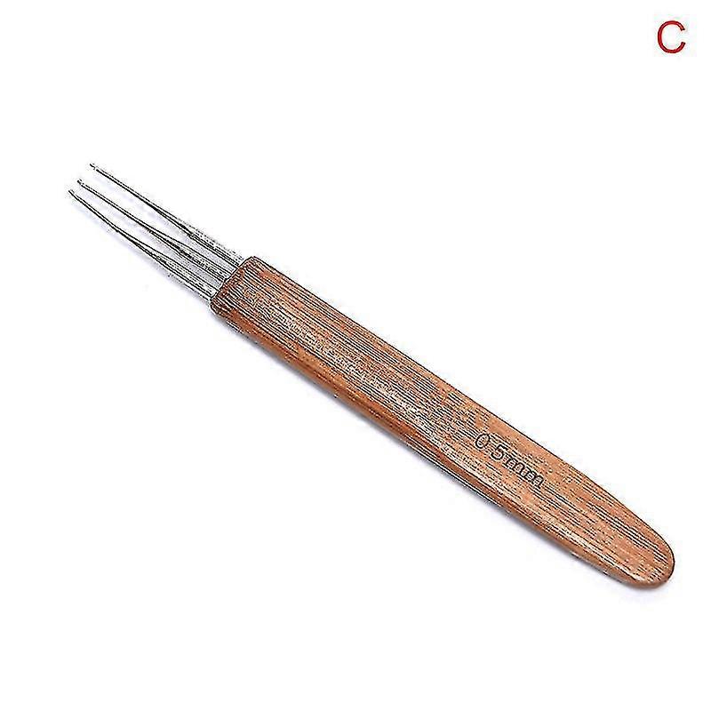1/3pcs 0.5mm Dreadlock Crochet Needle Hook Bamboo Handle Hooks Tools Making