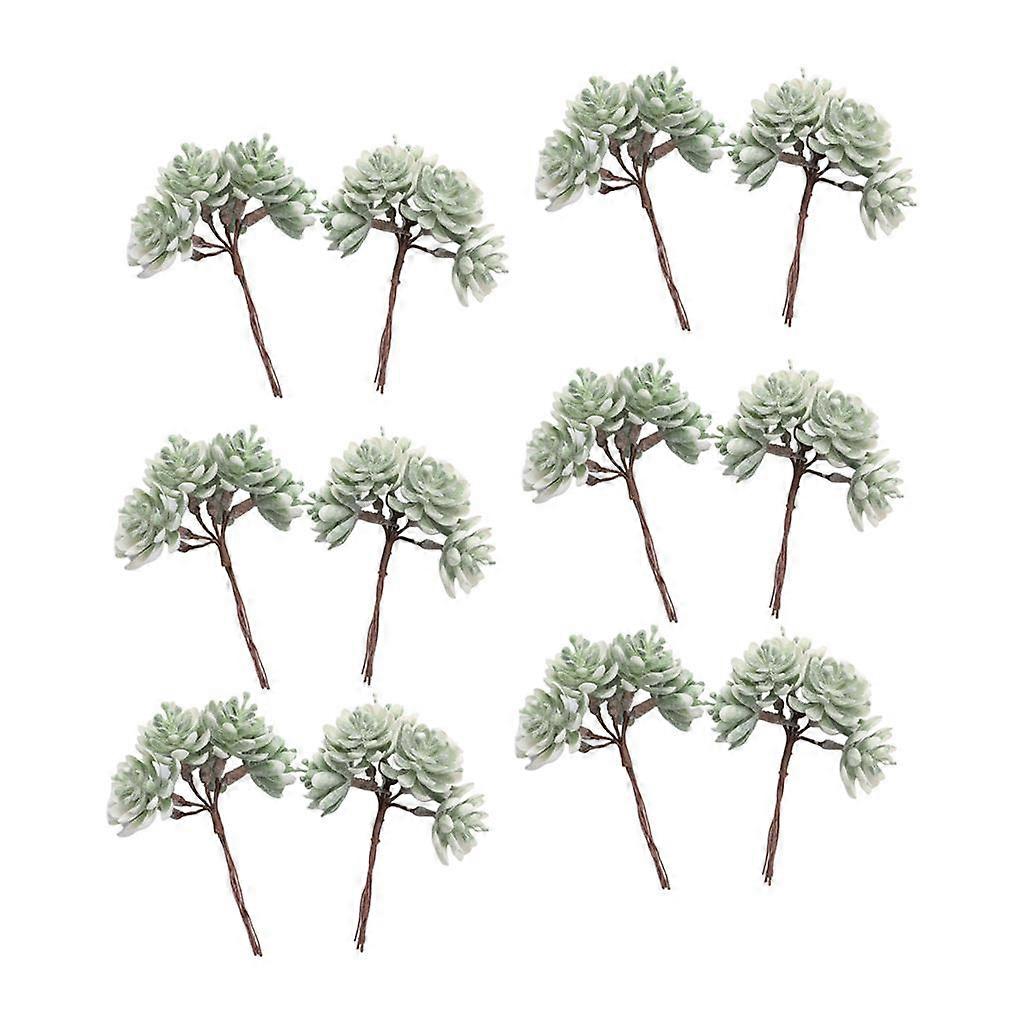 12 Pieces Artificial Succulent Plants For Wedding Decor