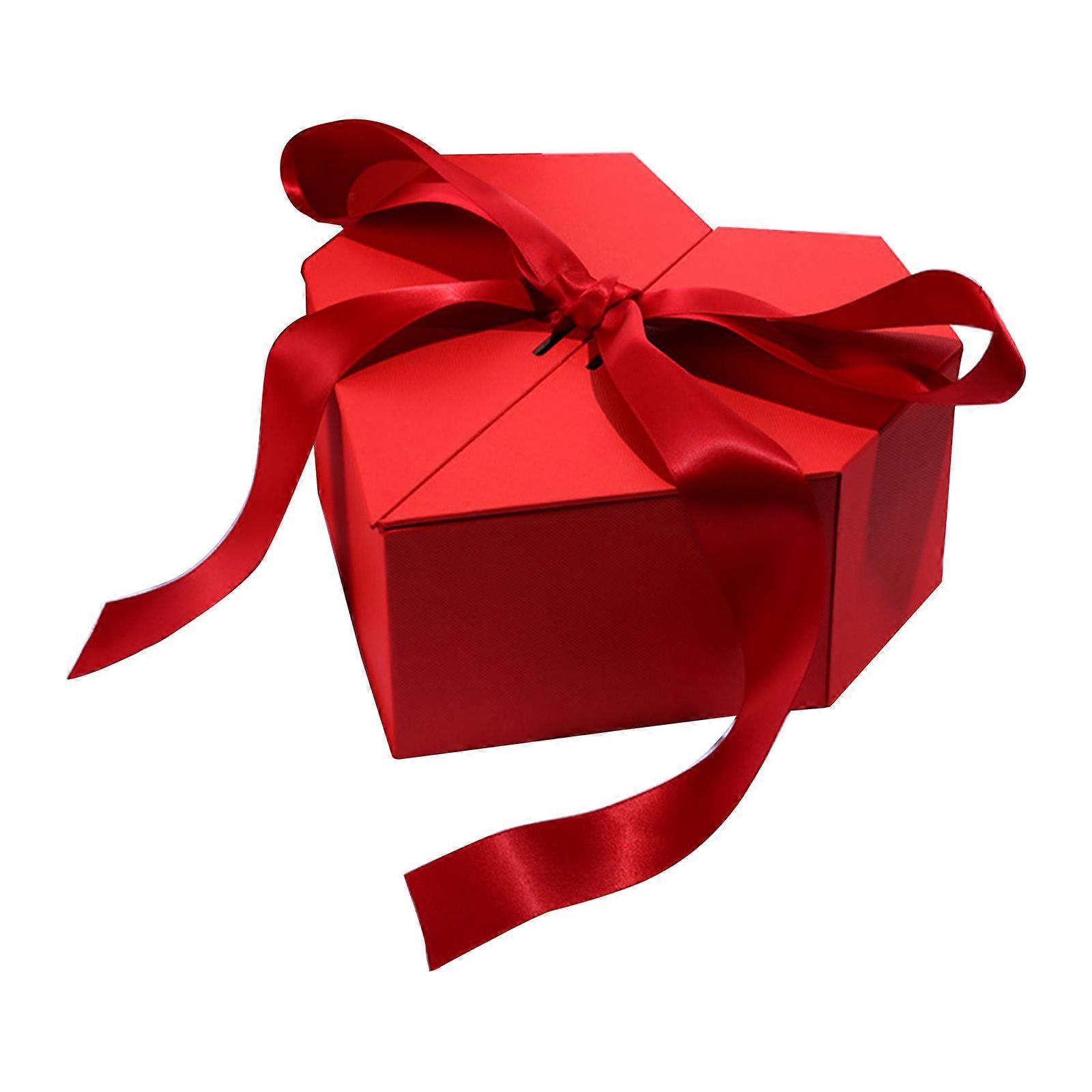 Heart Shaped Gifts Box with Bow Ribbon Valentines Day Presents Packaing Boxes