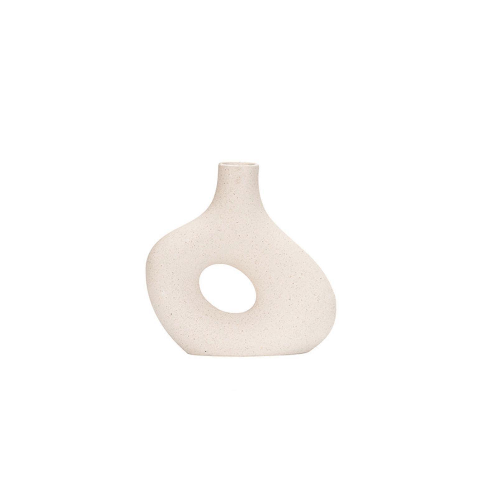 Ceramic Plastic Vases Dried Flower Pot Container Creative Home Ornaments