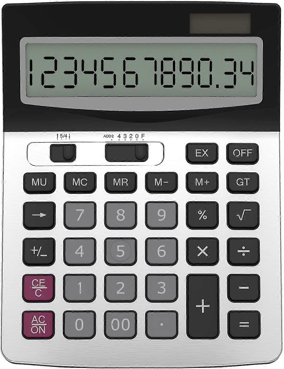 H1006 Business Standard Function Desktop Calculator Dual Power Calculator