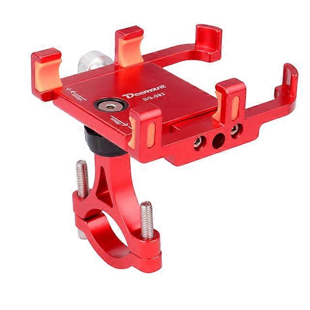 Deemount 360D Rotation Alloy Phone Mount Bicycle Handlebar Rack 4/6 Claws Width Adjust GPS Holder Motorcycle E-bike Bracket