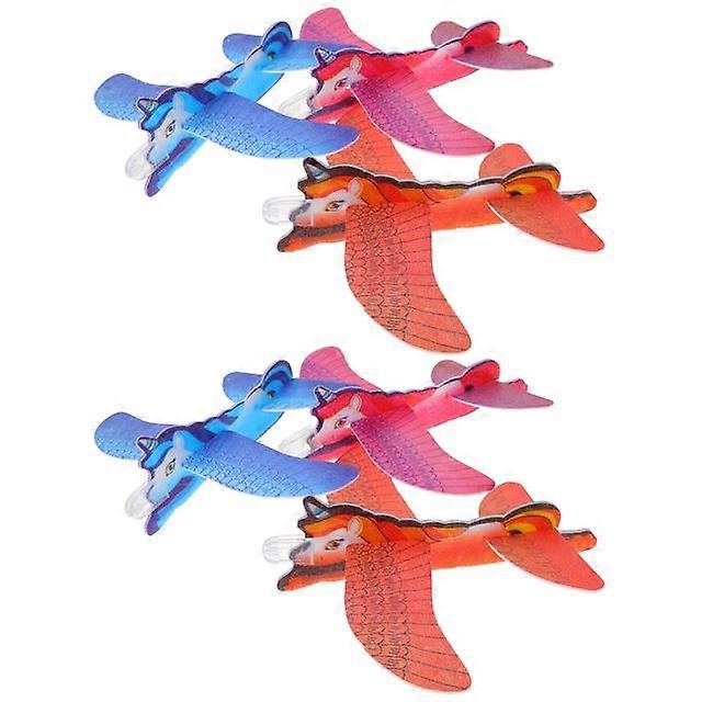 10 Pcs Outdoor Playset Sculpture Airplane Party Decorations Foams Gliders Airplanes Toy Flying Kids Eps Plaything Student