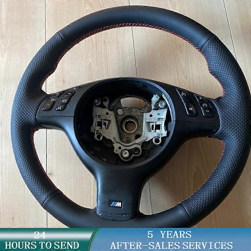 Customized Car Steering Wheel Cover Anti-Slip Braid Auto Interior Accessories For BMW 330i 540i 525i 530i 330Ci E46 M3 E39