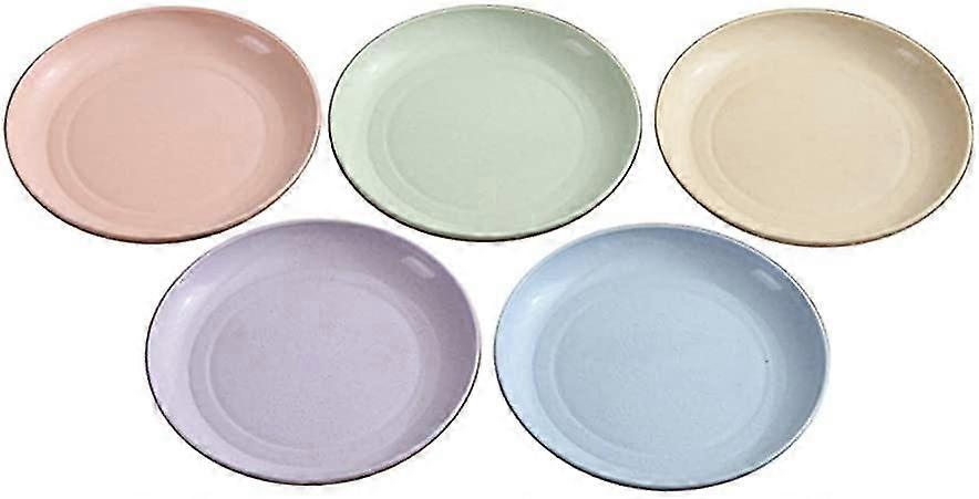 Wheat Straw Plates 5 Pieces