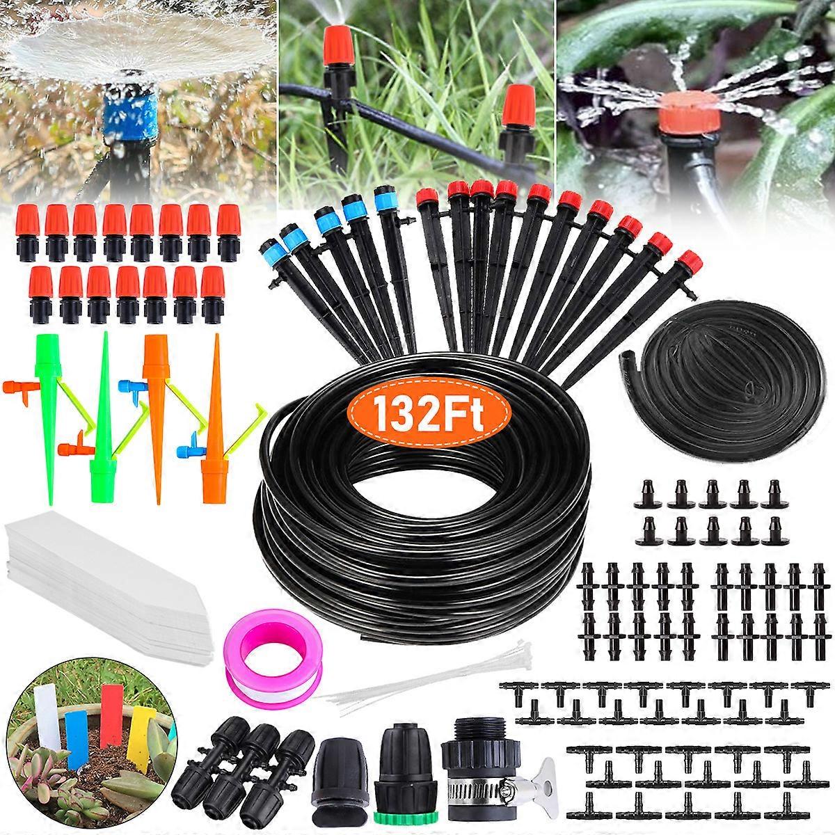 242pcs 40M PVC Automatic Micro Drip Irrigation Kit Saveing-water Auto Watering System