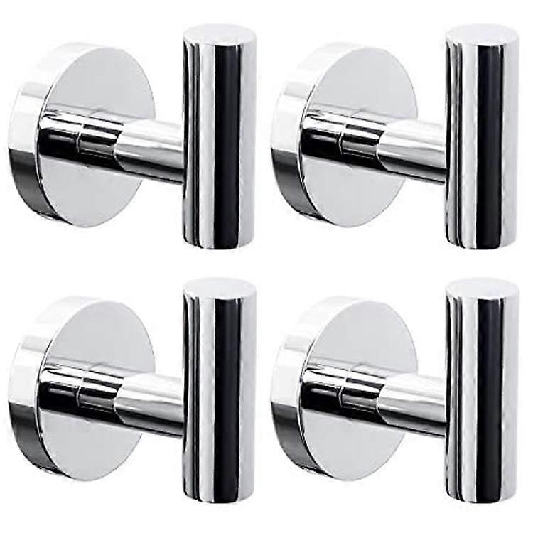 4Pcs Towel Hook, Bathroom Towel Hook Wall Hook, Coat Hook (bright)