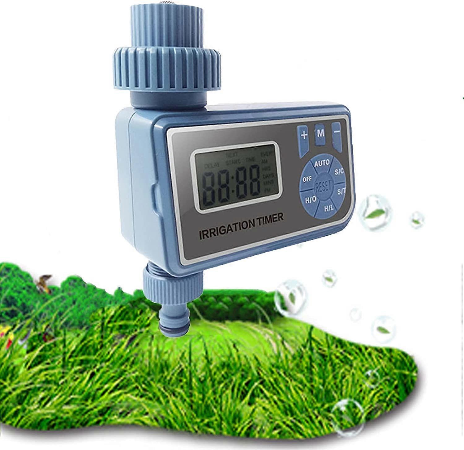 Water Timer, Outdoor Watering Controller Automatic Sprinkler Electronic Hose Timer, Multiple Programs(D)