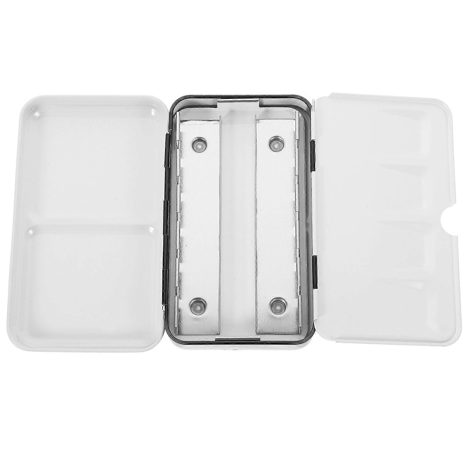Empty Iron Box Watercolor Solid Pigment Subpackage Storage Box Paint Case (Iron Box for 12 Colors Pigment)